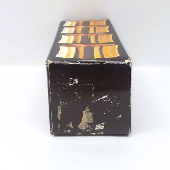 Vintage Balos Brass Napkin Rings in Box Set of 4 Lot Made in India 1983 - Picture 6 of 8